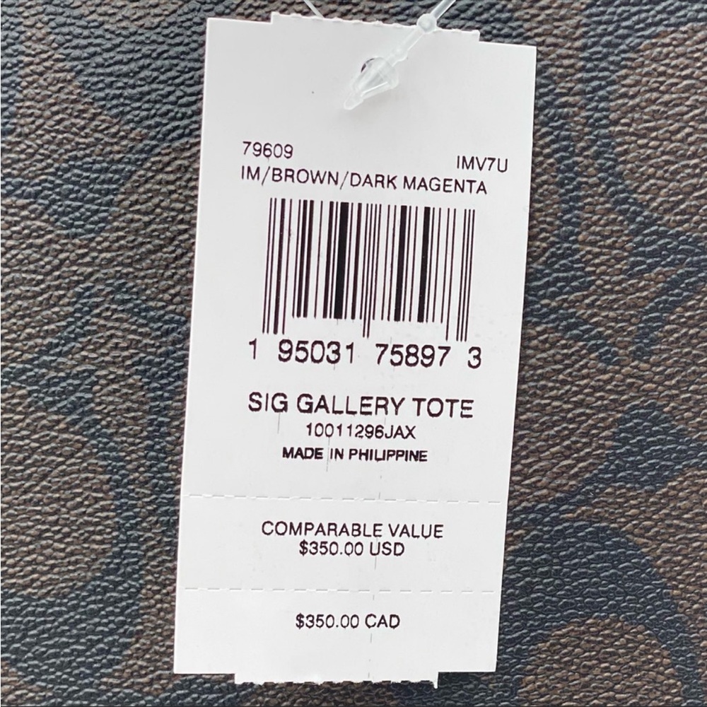Coach Gallery Tote In Signature Canvas New - Picture 14 of 15